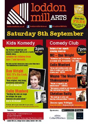 Double Bill Comedy Club with BBC TV’s Dan Wright