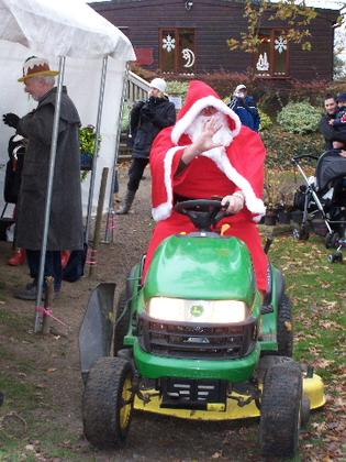 Meet Father Christmas and his reindeer at Fairhaven Garden