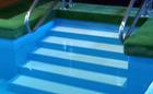 Easy access steps to the pool