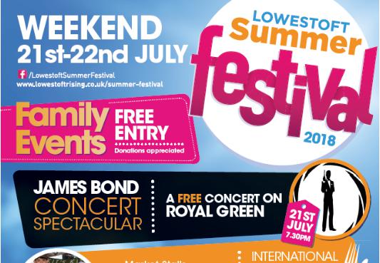 Lowestoft Summer Festival Saturday Day 21st July 2018 and Sunday 22 July 2018