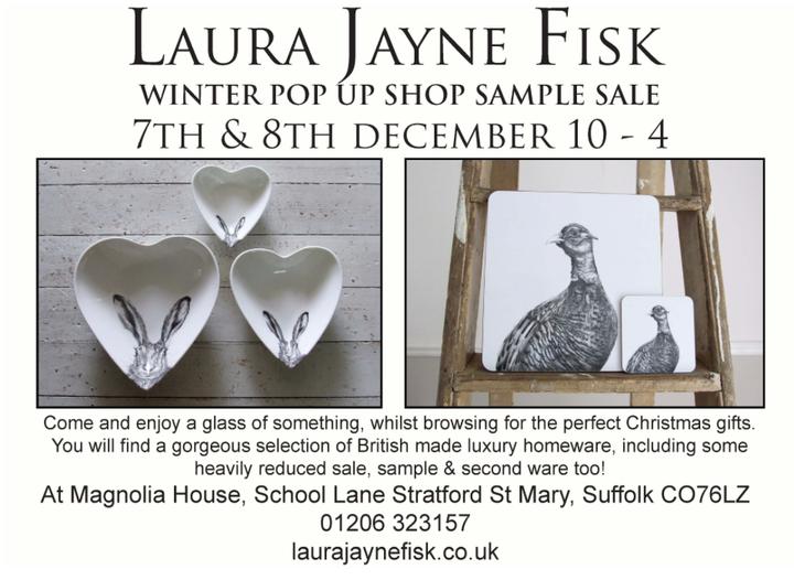 Laura Jayne Fisk Pop Up Christmas Shop and Sale